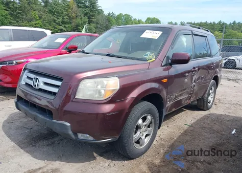 2007 Honda Pilot Ex-L из США, поврежденный, VIN 2HKYF18537H532184
